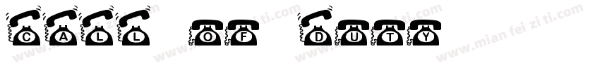 CALL of Duty字体转换